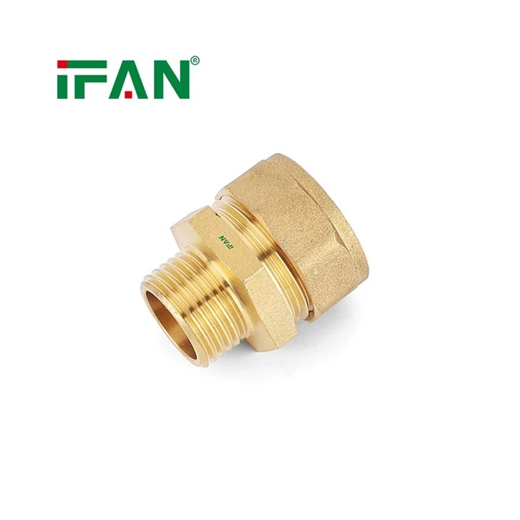 IFAN High Quality Brass Compression Fitting PE Pipe Adapter suppliers